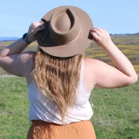 Lack Of Color Moss Zulu Fedora Hat In Olive Green. NWT! Sz S  display picture 3